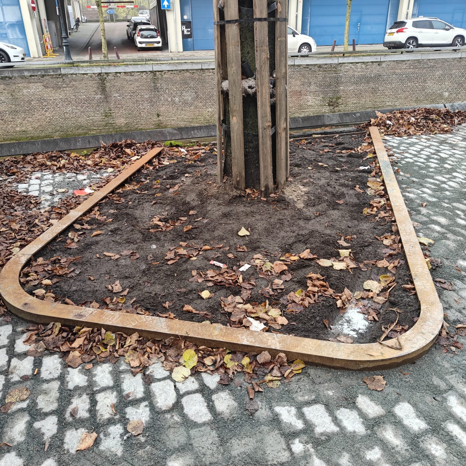Cortenstaal boomranden