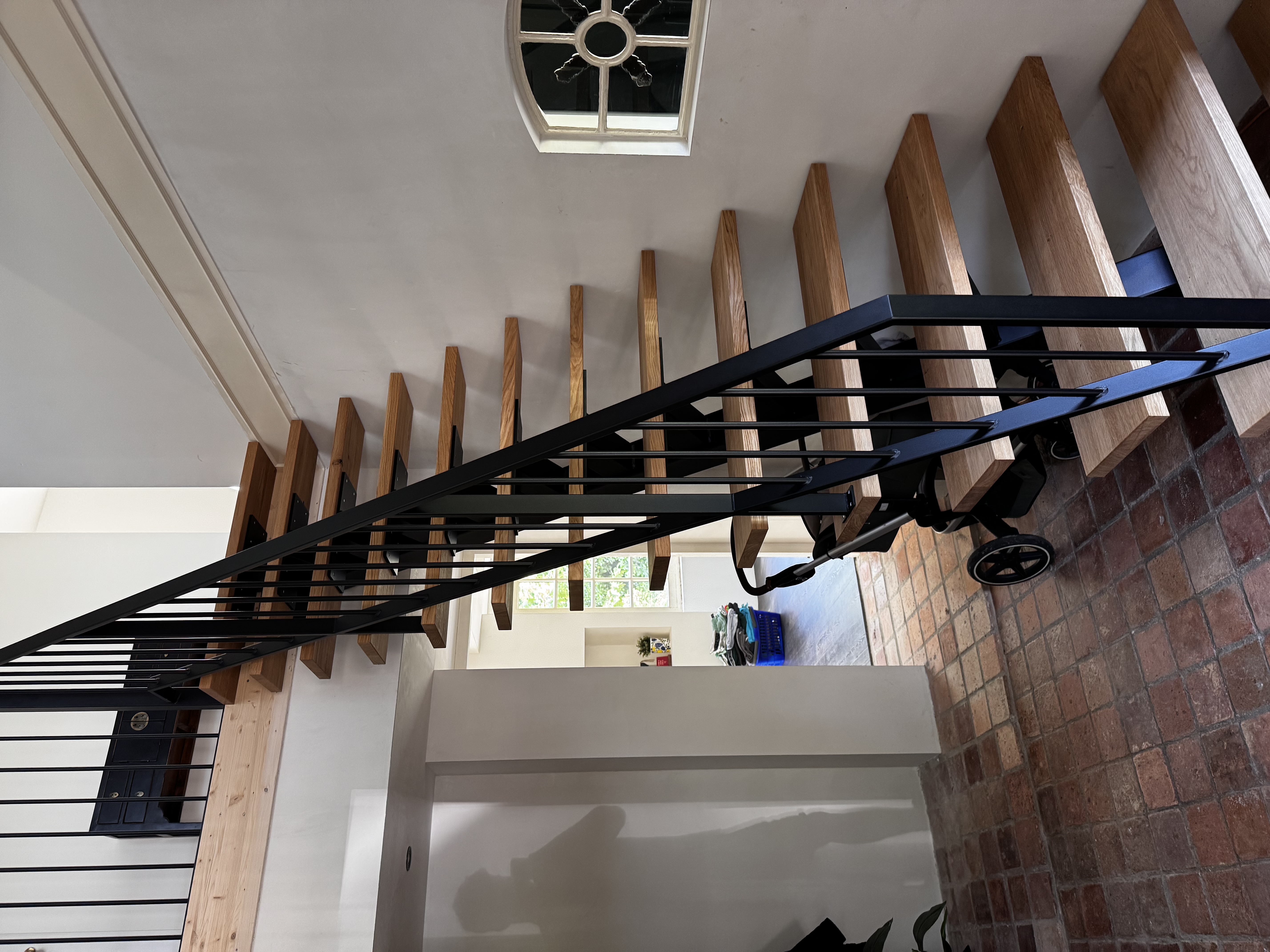 Trap in woonhuis met balustrade